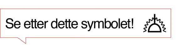 Produkter som kan overdekkes av isolasjonsmatter 1 Kan-overdekkes-symbol