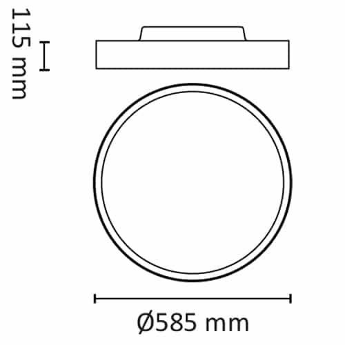 More S/P600 40W 4800lm DALI DT8 TW Hvit #2