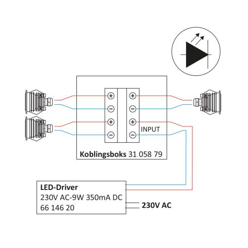 Decklight Point 1,2W 350mA IP65 2700K #4