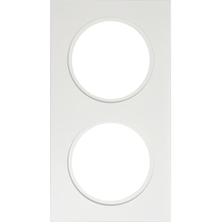 Downlightramme Firkant 2-hull Hvit #1