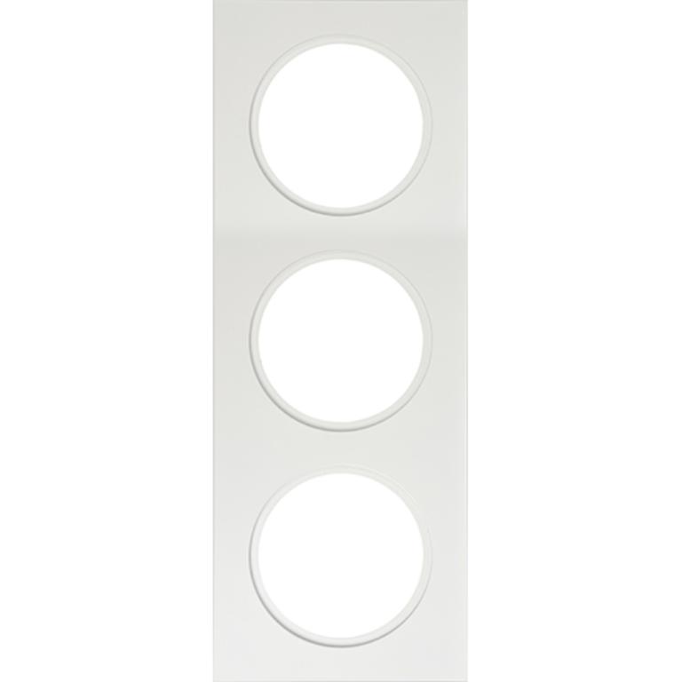 Downlightramme Firkant 3-hull Hvit #1