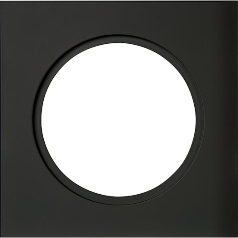 Downlightramme Firkant 1-hull Sort #1
