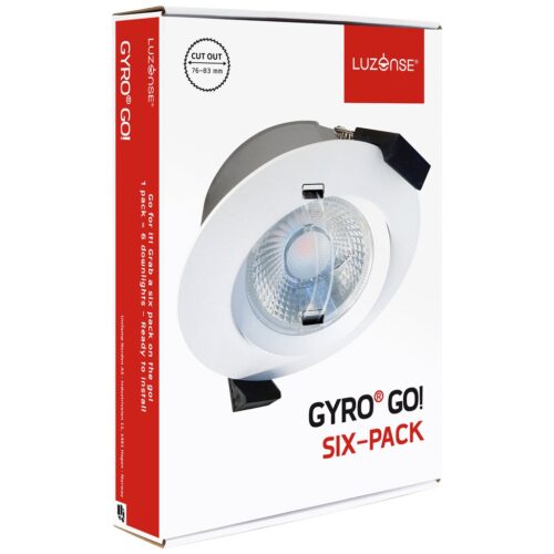 Gyro Go! 6x8W 700lm 2700K IP44 Hvit