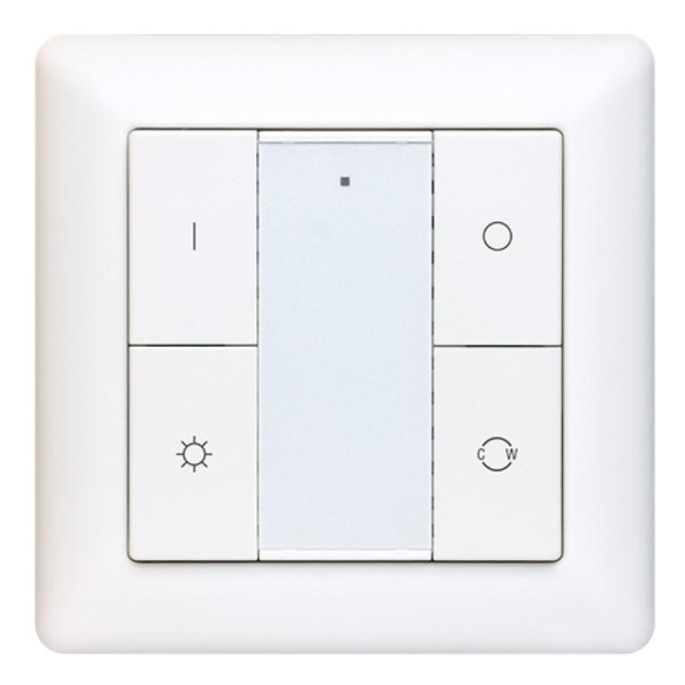 Zig-B Zigbee Veggbryter 1 kanal CCT Hvit #1