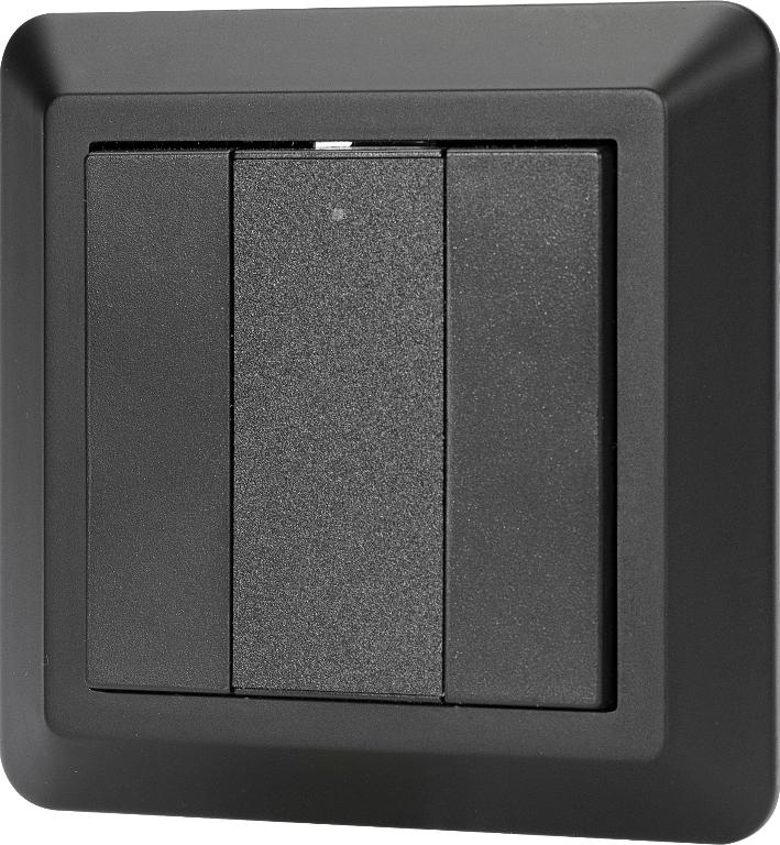 Zig-B Zigbee Veggbryter 1 kanal Sort #1