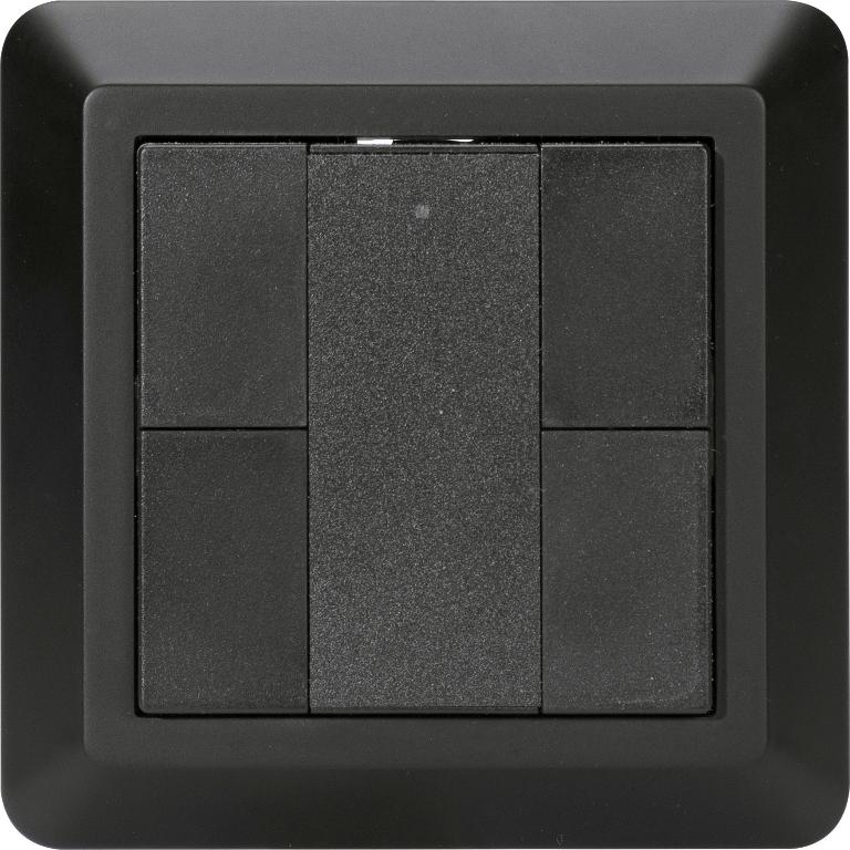Zig-B Zigbee Veggbryter 2 kanal Sort #1