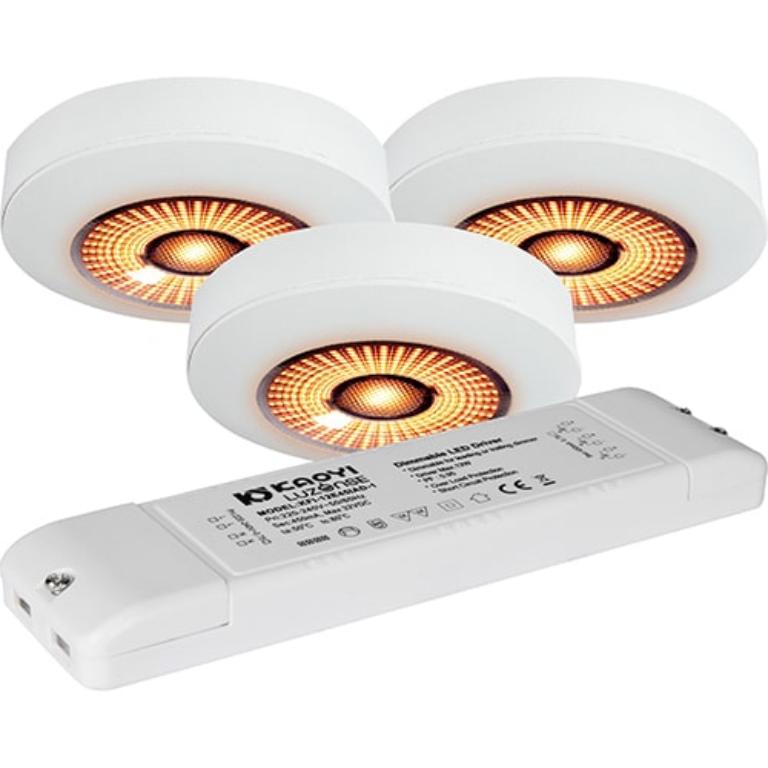 Unocob Slim 3x4W 400lm WarmDim 160mA Hvit #1