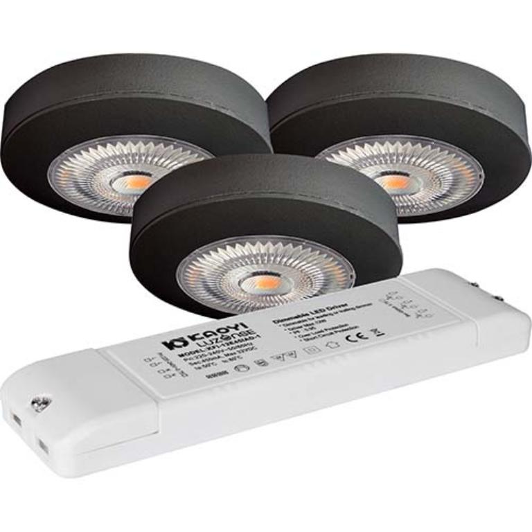 Unocob Slim 3x4W 320lm 2700K 450mA Sort #1