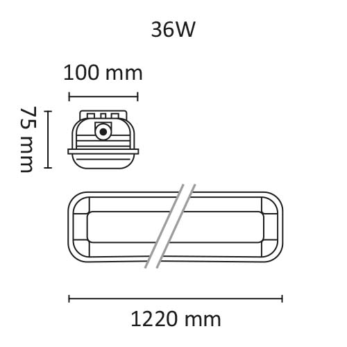 Tyfon Eco 1200 4725lm/36W 4000K IP65 #4