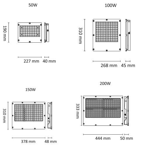 PowerCone IP66 22000lm 200W 4000K Sort #3