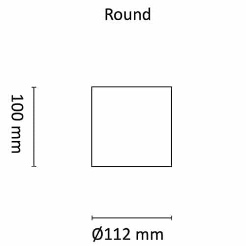 StyloSoft Round 8W 650lm 2700K Sort #2