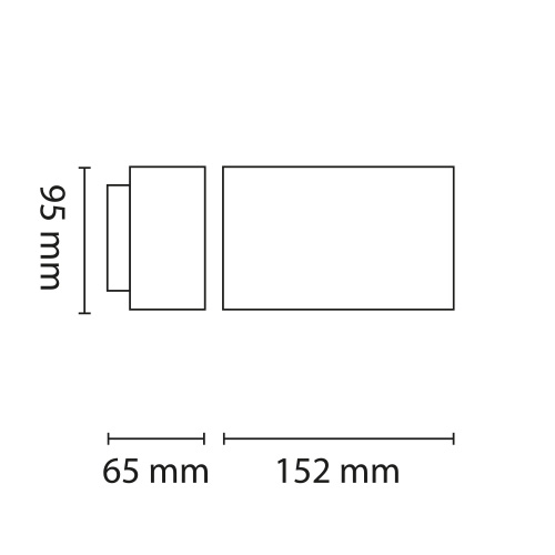 Funky Wall 5W 450lm 3000K 15° Sort #6