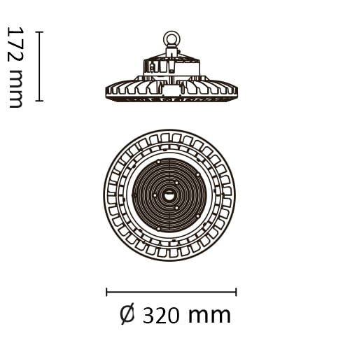 MultiLite 150W 22500lm 4000K Sort IP65 #5