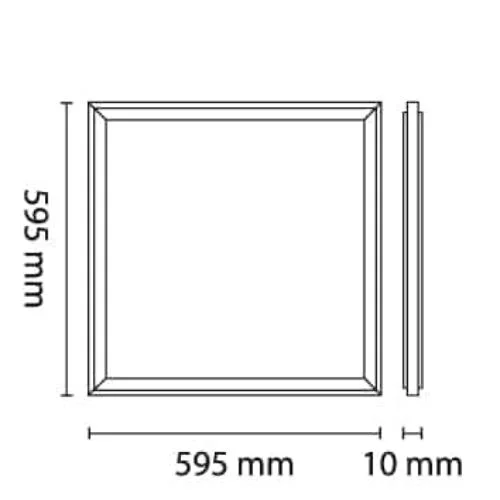 LED Panel 600x600 36W RGBW 4000lm OP #7