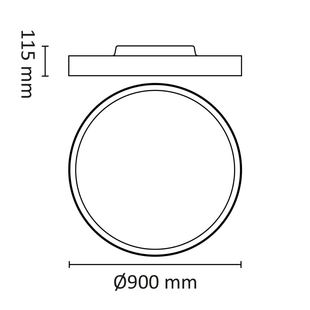 More2 900 8400lm 3000/4000K DALI Sort #7