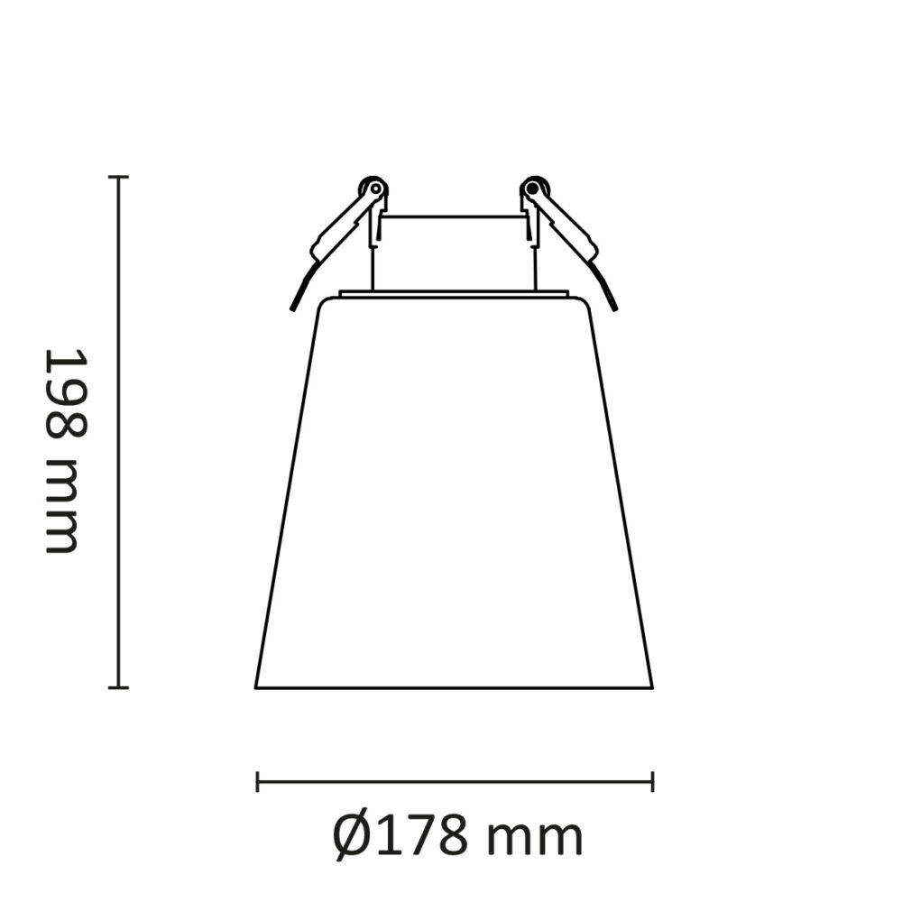 Glone L Tak 13W 920lm WarmDim Sort/Sotet #5