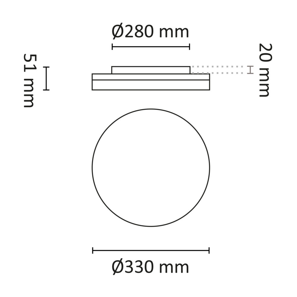 Switch Saver Sensor 2600lm 330mm Hvit #8