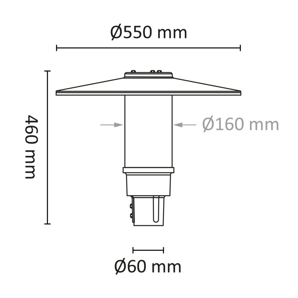 Switch Park 2200/3000/4000K 40W Ø60 u/topp plate #7