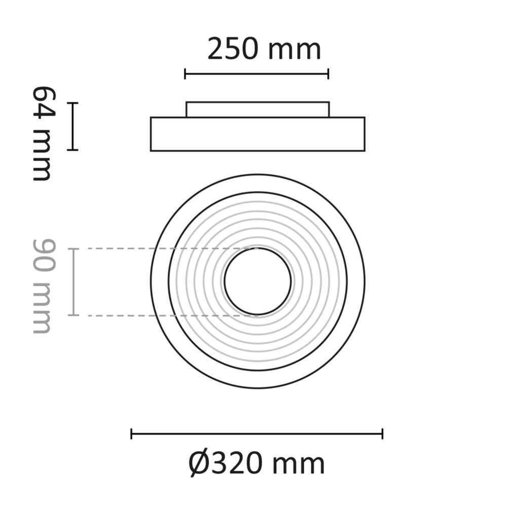 Sandy M Sensor 2700/3000K Sort/Gull #5
