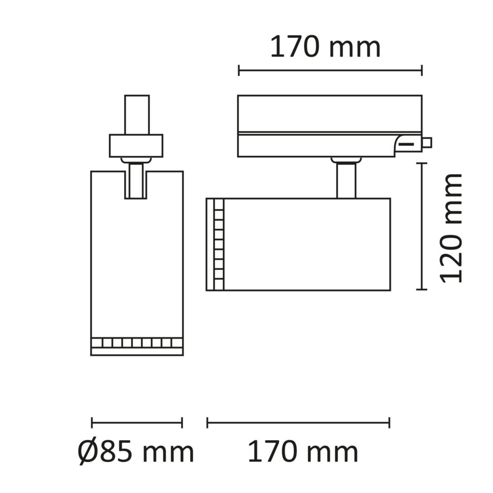 Switch Spot 3T Zoom 2700/3000/4000K Sort #6