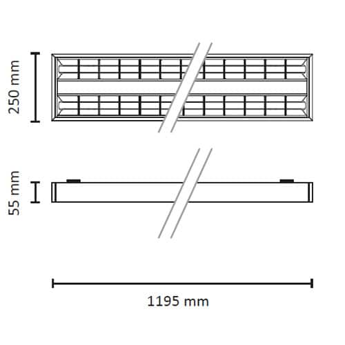 Surf 1200 35W 4000lm 3000/4000K Hvit #4
