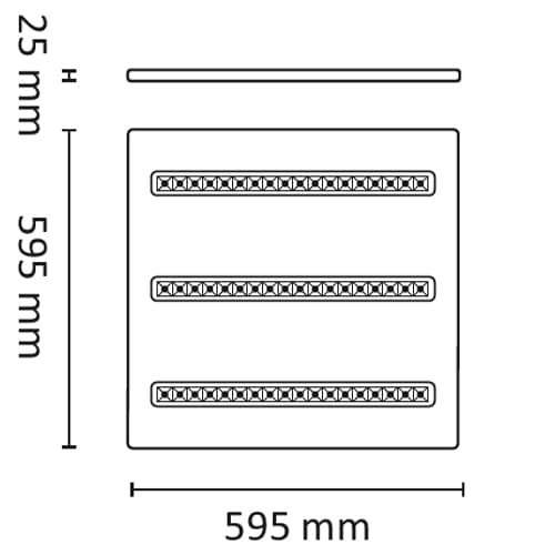 Line-3 600 36W 4800lm 3000K av/på 3P LCT #4