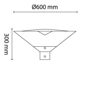 NeoBlaze 25W 2640lm 3000K Grafitt m/5 meter kabel #4