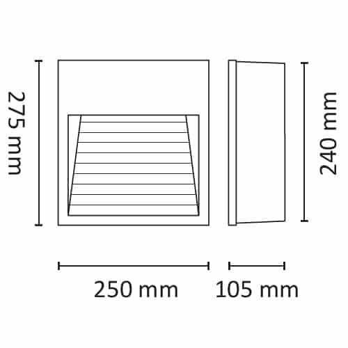 Pluto Slim Ramp 12W 3000K Grafitt #5