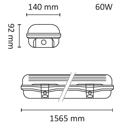 Tyfon 60W 6300lm 4000K IP65 Prisme #5