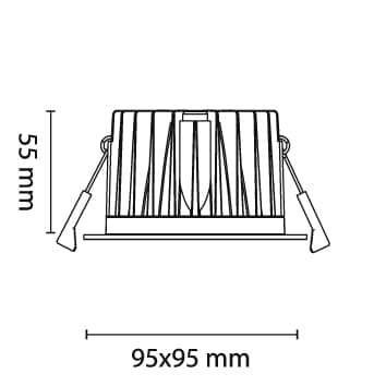 Tilo Cob+ LED 10W Børstet Stål #3