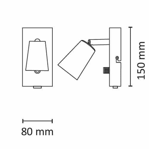 Kony Vegg 6W 350lm WarmDim GU10 Hvit #4
