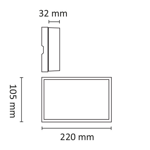 Edge 1x6W 335lm 3000K Sort #8