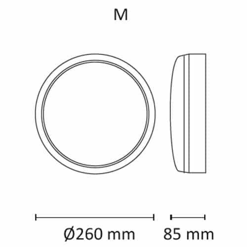 NovoDisc M 1100lm 9W 3000K Hvit IP44 #6