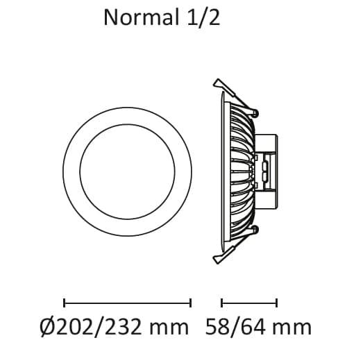 LED Compact 15W 1150lm 3000K IP44 #2