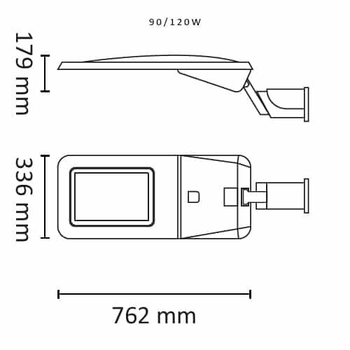 Raider 11700lm 90W 4000K Grå 76mm #6