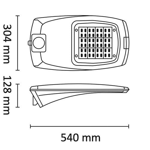 Roadie L 10800lm 90W 4000K Grå 10m Kabel #7