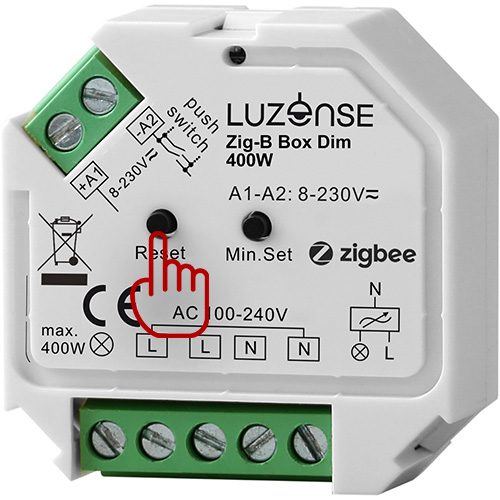 Hvordan tilbakestille en Zigbee aktuator 1 tilbakestille zigbee pille