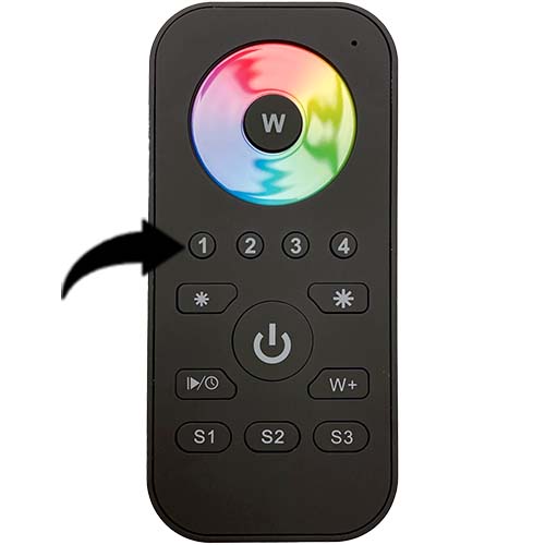Ta i bruk Zig-B Zigbee RGBW fjernkontroll 1 zigbee-rgbw-fjernkontroll-1
